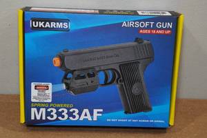lot 89 image: UKArms M333AF Spring Powered Airsoft Gun with Laser