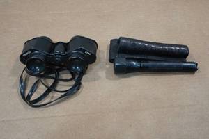 lot 160 image: Primat 3x28 Binoculars and Flashlight
