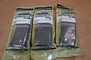 lot 205 image: 3 Magpul 30 Round AR-Format Magazines