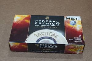 lot 230 image: 50 Federal Premium LE .380 Auto 99 Gr HST Ammo