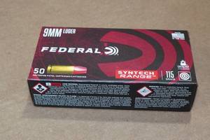 lot 236 image: 50 Federal Syntech 9mm Luger 115 Gr TSJ Ammo