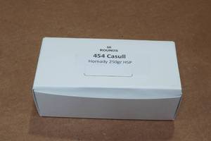 lot 253 image: 50 .454 Casull 250 Gr Hornady HSP Ammo
