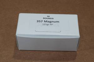 lot 264 image: 50 .357 Magnum 125 Gr FP Ammo