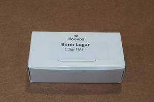 lot 277 image: 50 9mm Luger 115 Gr FMJ Ammo