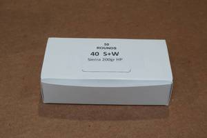 lot 281 image: 50 .40 S&W 200 Gr Sierra HP Ammo