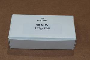 lot 285 image: 50 .40 S&W 155 Gr FMJ Ammo