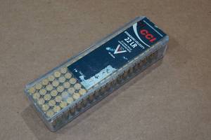 lot 301 image: 91 CCI .22 LR 40 Gr LRN Ammo