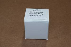 lot 325 image: 30 .300 Blackout 125 Gr Hornady Ballistic Tip Ammo