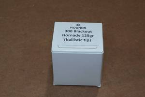 lot 326 image: 30 .300 Blackout 125 Gr Hornady Ballistic Tip Ammo