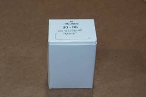 lot 332 image: 20 .30-06 Sprg 175 Gr Sierra HP Match Ammo