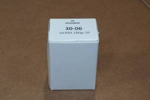 lot 335 image: 20 .30-06 Sprg 180 Gr Sierra SP Ammo