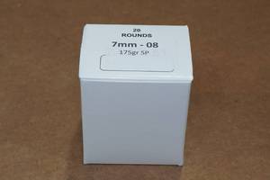 lot 354 image: 20 7mm-08 175 Gr SP Ammo