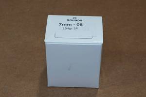 lot 355 image: 20 7mm-08 154 Gr SP Ammo