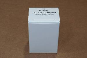 lot 366 image: 20 .270 Win 130 Gr Sierra SP BT Ammo