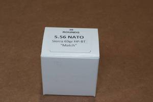 lot 369 image: 30 5.56 NATO 69 Gr Sierra HP BT Match Ammo