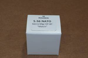 lot 370 image: 30 5.56 NATO 69 Gr Sierra HP BT Match Ammo