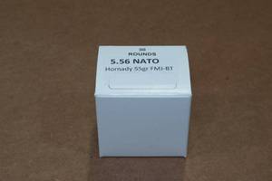 lot 371 image: 30 5.56 NATO 55 Gr Hornady FMJ BT Ammo
