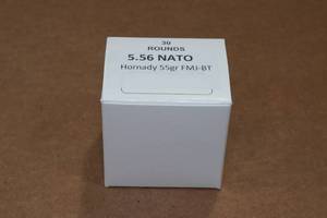 lot 373 image: 30 5.56 NATO 55 Gr Hornady FMJ BT Ammo