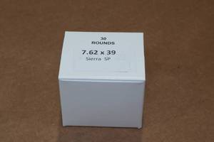 lot 383 image: 30 7.62 x 39mm Sierra SP Ammo