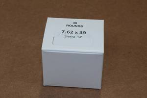 lot 384 image: 30 7.62 x 39mm Sierra SP Ammo