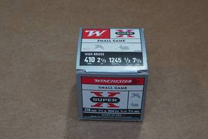 lot 408 image: 25 Winchester Super-X .410 Bore 2-12 7.5 Shot Shotshells