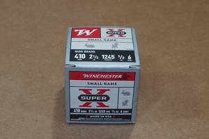 lot 409 image: 25 Winchester Super-X .410 Bore 2-12 6 Shot Shotshells