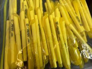 lot 134 image: BIC Yellow Highlighters
