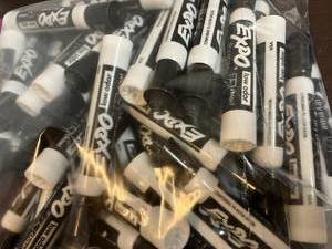 lot 131 image: Expo Black Dry Erase Markers