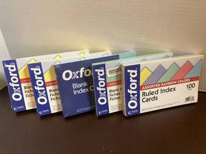 lot 104 image: Colored 5 x 8 Index Cards
