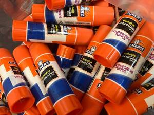 lot 82 image: Elmers Purple Glue Sticks