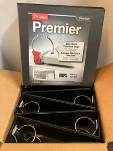 lot 62 image: Three-Inch Black Binders
