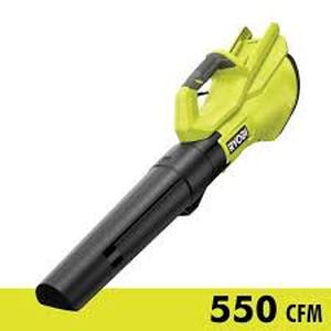 lot 4 image: RYOBI 40V 120 MPH 550 CFM Cordless Battery Leaf Blower  Tool only Customer Returns See Pictures