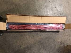 lot 34 image: Hampton Bay  Auto Tilt Umbrella with Solar LED Lights  Customer Returns See Pictures
