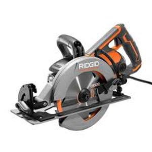 lot 57 image: RIDGID THRUCOOL 15 Amp 7-14 in. Worm Drive Circular Saw   Customer Returns See Pictures