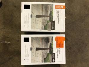 lot 41 image: Lot of Classic Accessories Madrona Rainproof Patio Umbrella Cover     Customer Returns See Pictures