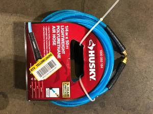 lot 55 image: Husky 14 in. x 50 ft. Poly Air Hose    Customer Returns See Pictures