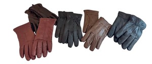 lot 32A image: Set of 5 Pairs Leather Gloves, Small to Medium Sizes, Assorted Colors