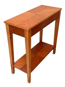 lot 146 image: Levenger Cherry Wood Console Table with Hinged Top Storage