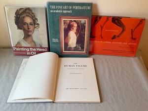 lot 149A image: Lot of 4 Art Instruction Books on Portrait and Figure Drawing