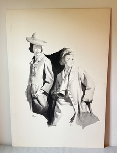 lot 152 image: Original Geri Arnold Fashion Illustration Drawing