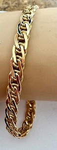 lot 20R image: 18k Italian 7.5 Inch Gold Bracelet