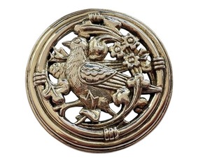 lot 24R image: Sterling Silver MMA 1946 Bird Brooch Pin, 1.7 Inches