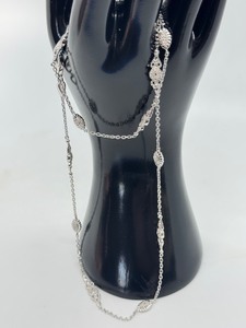 lot 25R image: Sterling Silver 22 Inch Necklace with Sparkly Accents