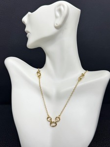 lot 27M image: 14K Gold Italian Chain Necklace with Oval and Round Links, 18 Inches