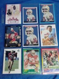 lot 41 image: 9 Jerry Rice Cards