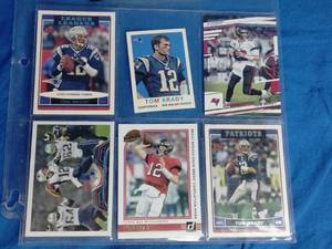 lot 46 image: 6 Tom Brady Cards