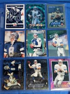 lot 56 image: 9 Troy Aikman Cards