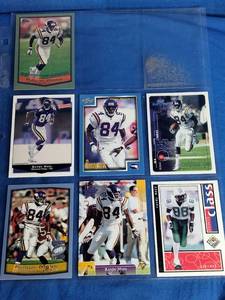 lot 57 image: 7 Randy Moss Cards
