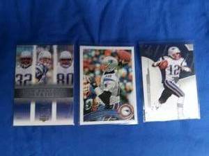 lot 100 image: 3 Tom Brady Cards