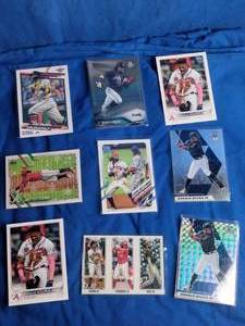 lot 97 image: 9 Ronald Acuna Jr. Cards